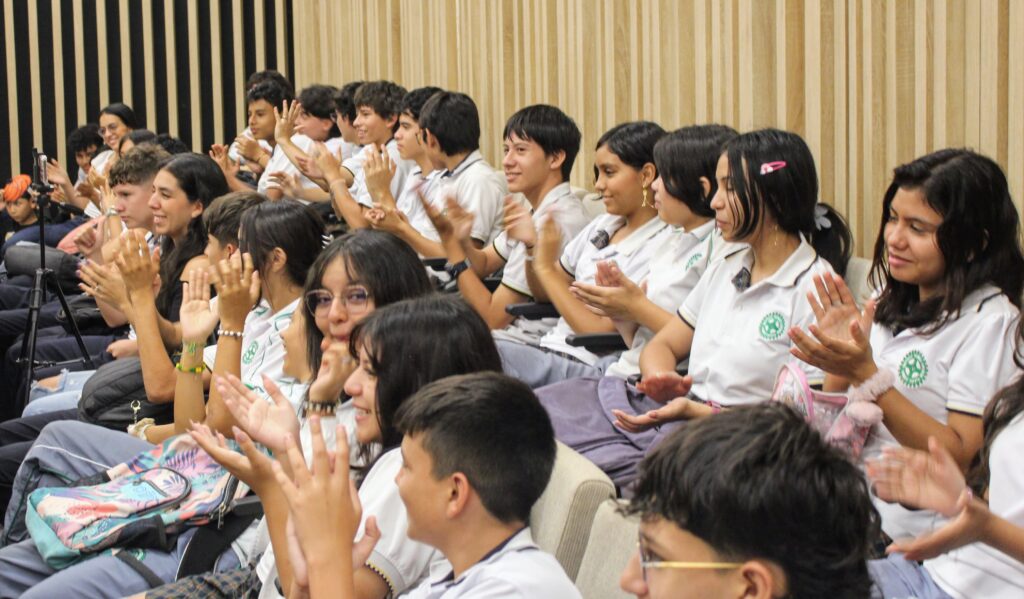 Student audience at the play.