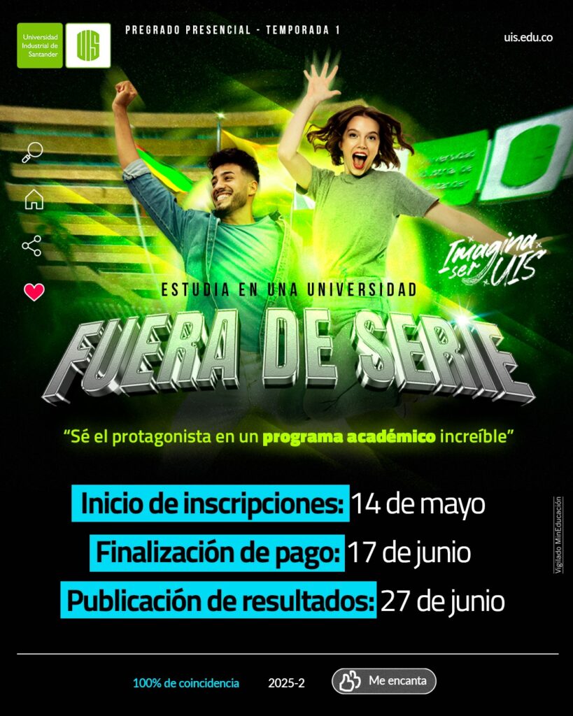 Pieza gráfica sobre inscripciones a pregrado