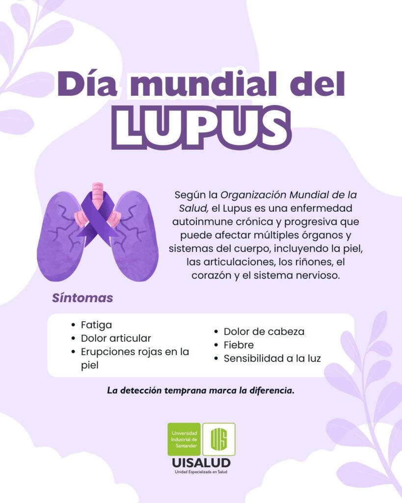 Pieza gráfica con información sobre el Lupus.