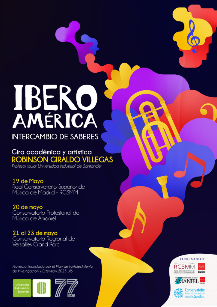 línea gráfica de la gira Iberoamericana “Intercambio de saberes”.