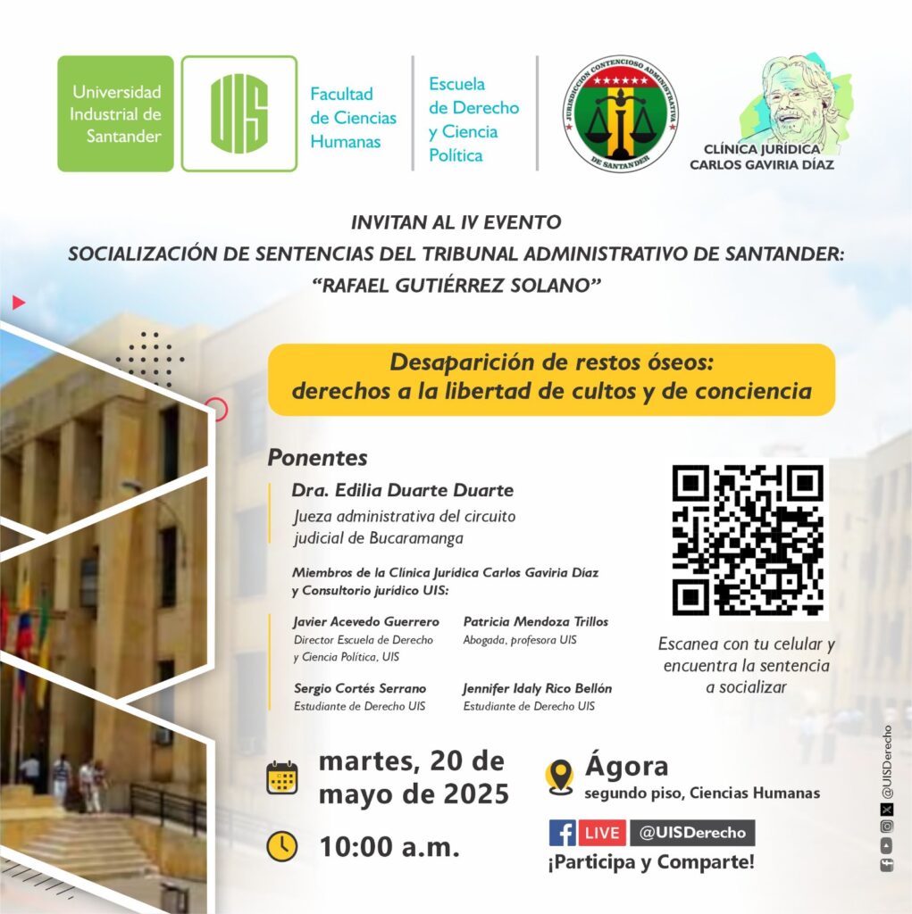 Línea gráfica IV evento socialización sentencia tribunal administrativo UIS