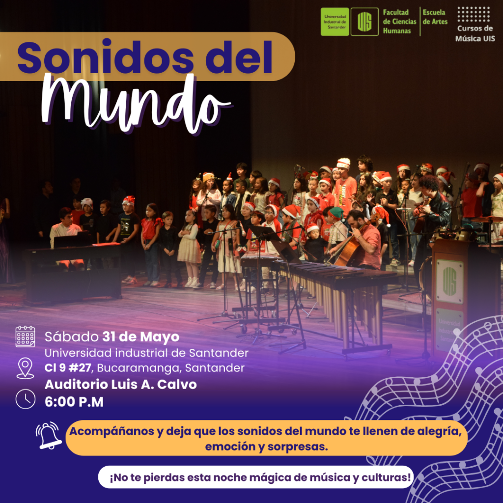 Flyer sobre el evento Sonidos del mundo