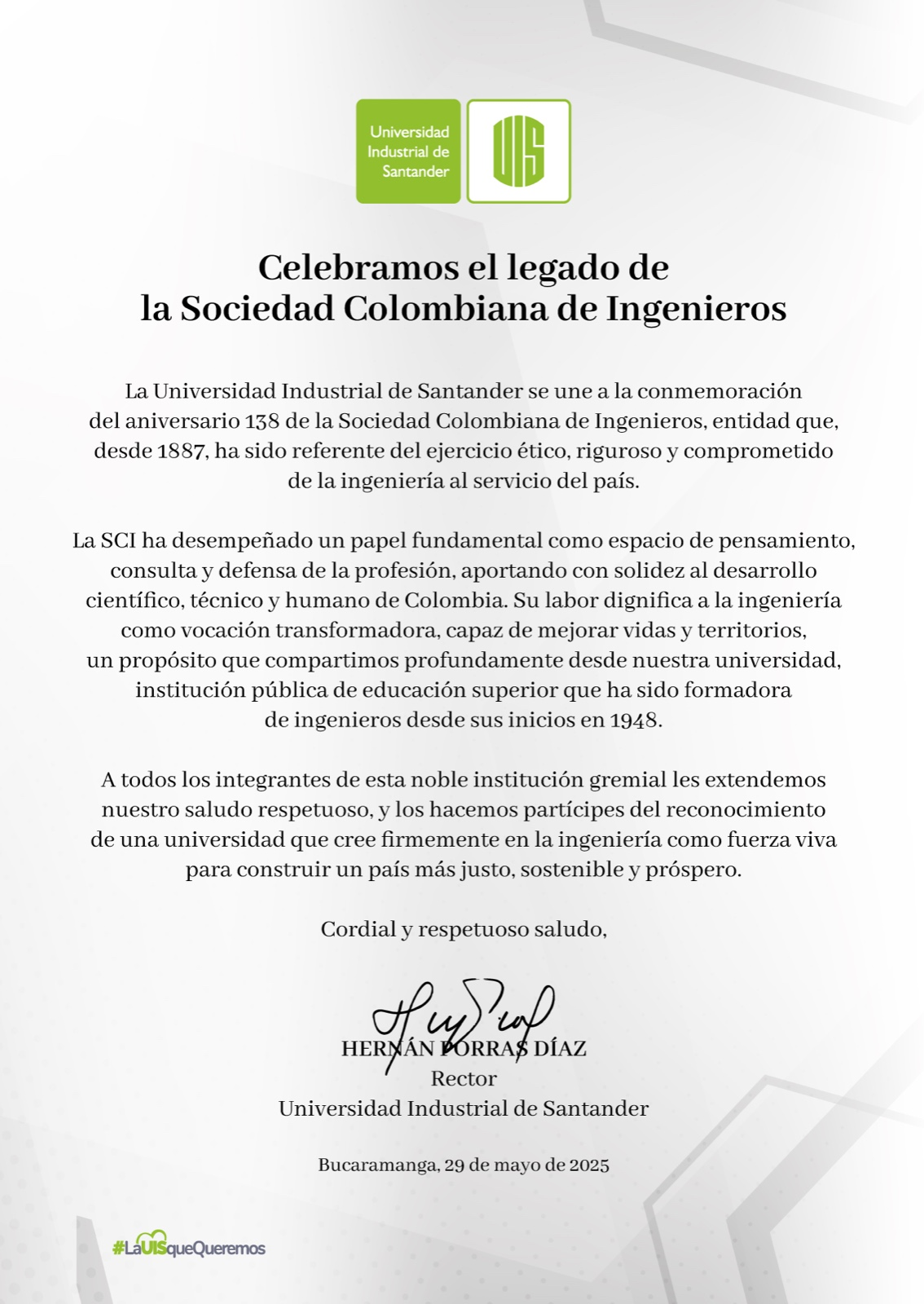 Imagen con reconocimiento a la Sociedad Colombiana de Ingenieros