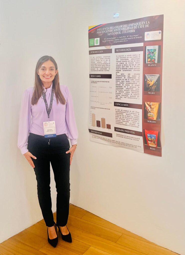 Fotografía profesora Edna Magaly Gamboa Delgado en Congreso en España