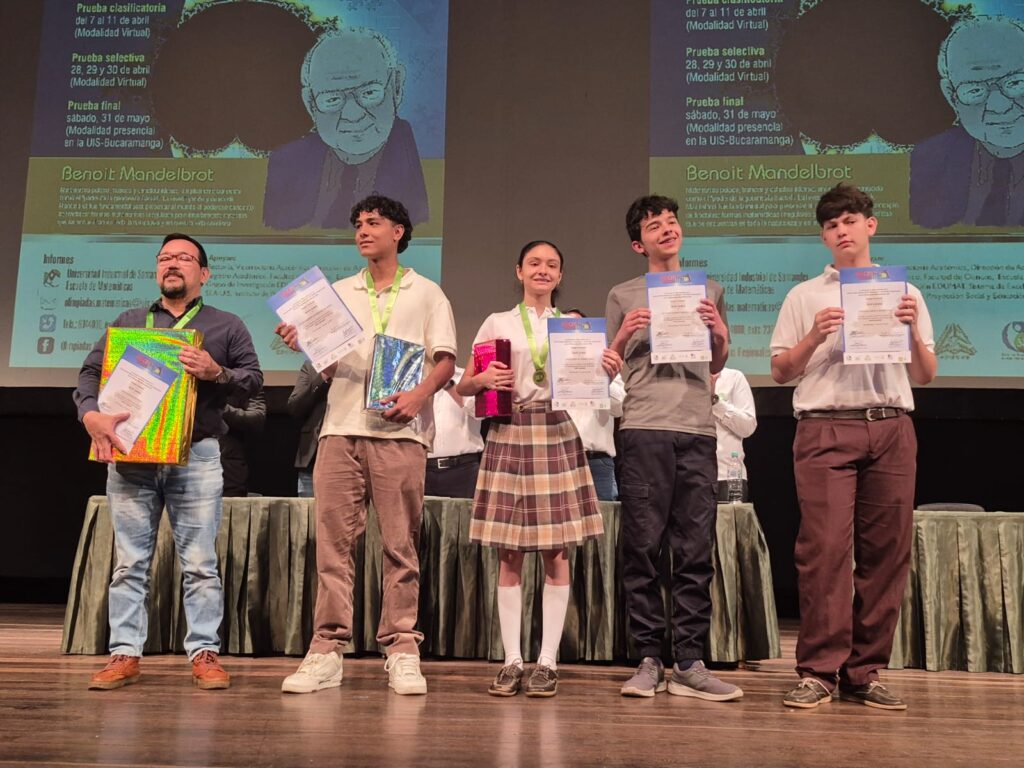 The top five students at the advanced level received recognition, although the first place winner was unable to attend the closing ceremony.