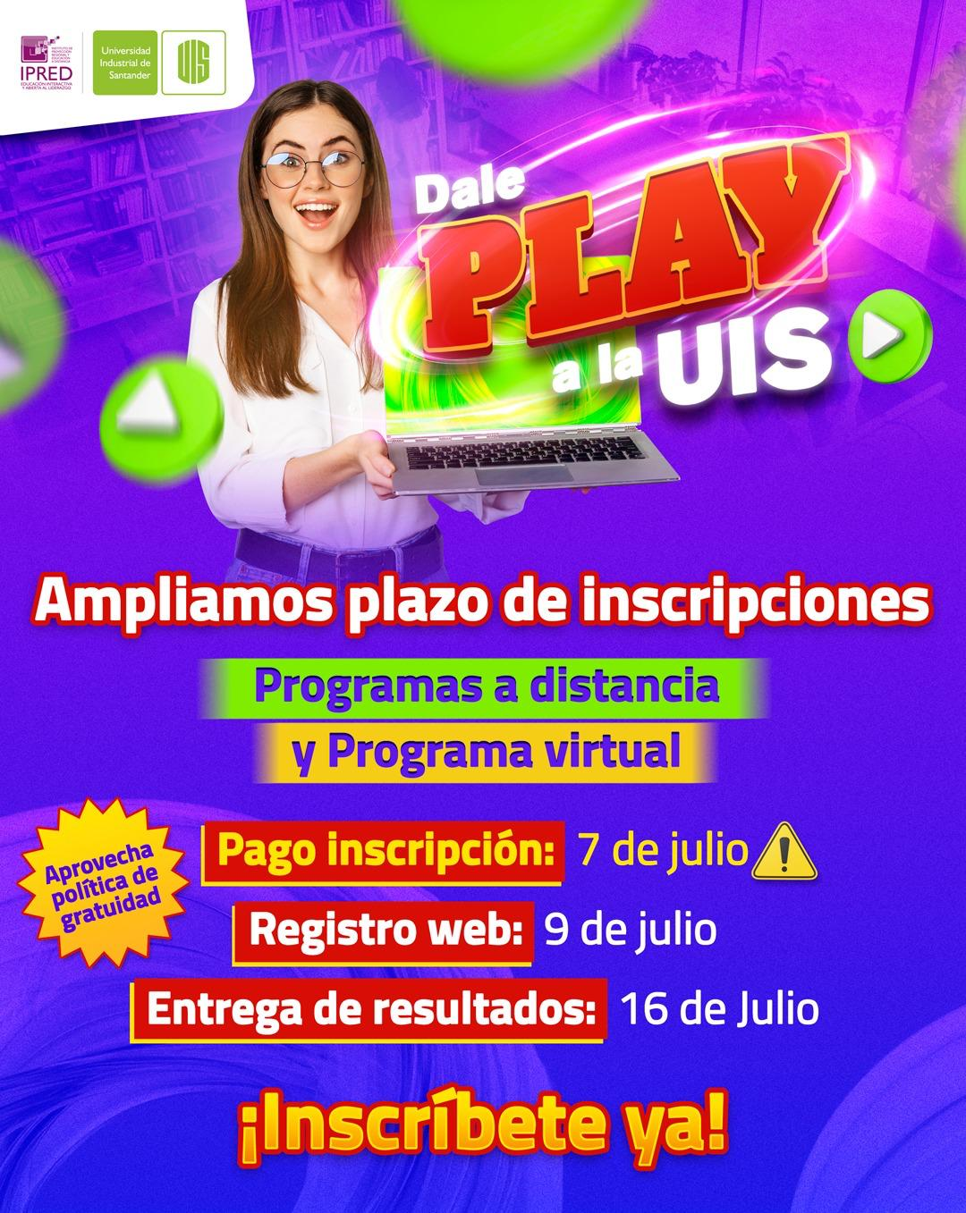Pieza gráfica de inscripciones IPRED