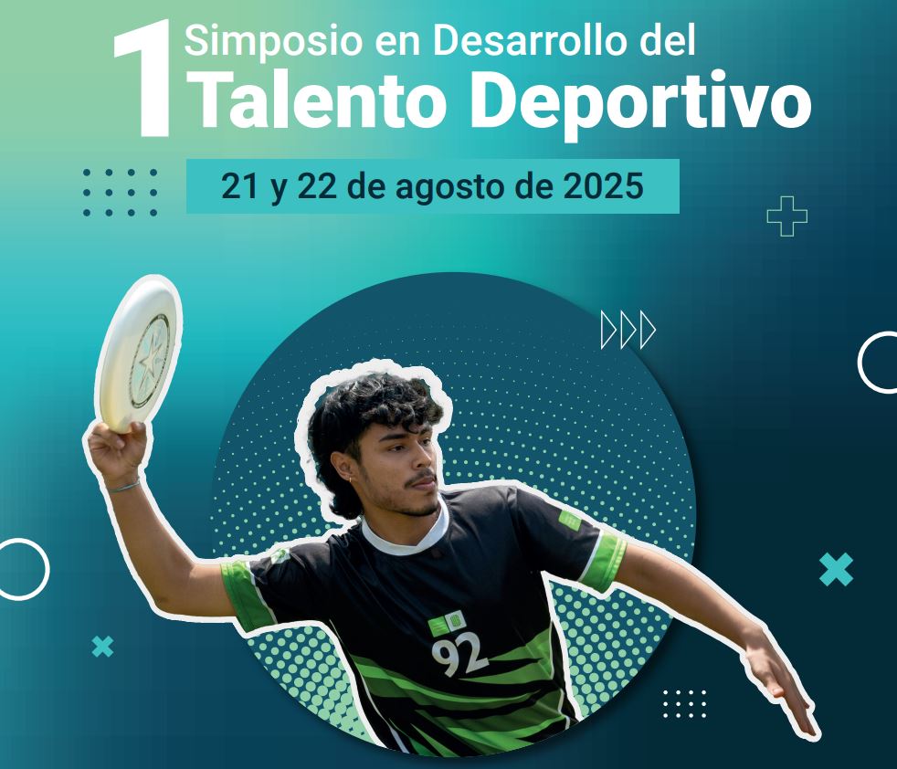 Pieza gráfica del Simposio en Desarrollo del Talento Deportivo
