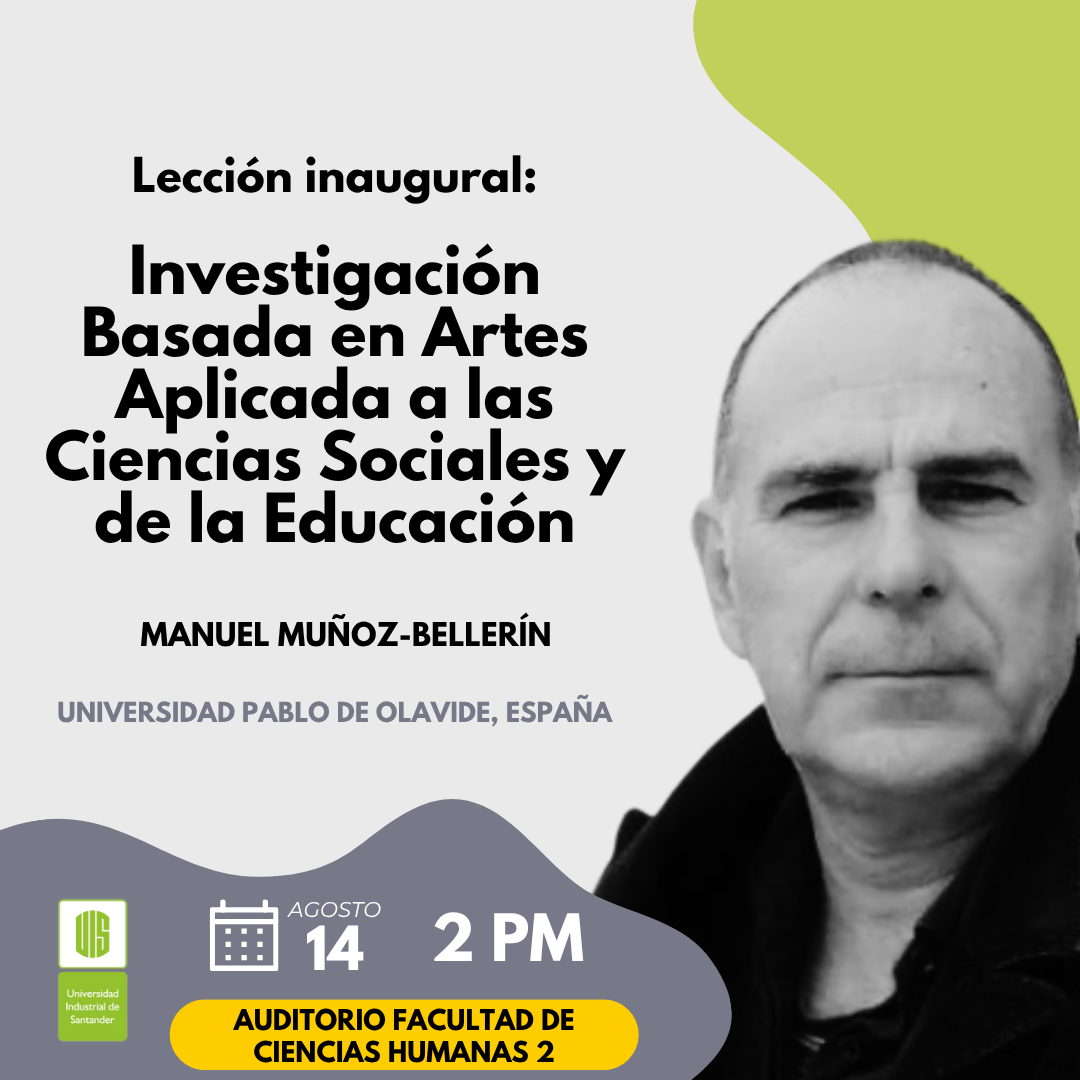 Pieza gráfica con información sobre la lección inaugural de las Jornadas Doctorales.