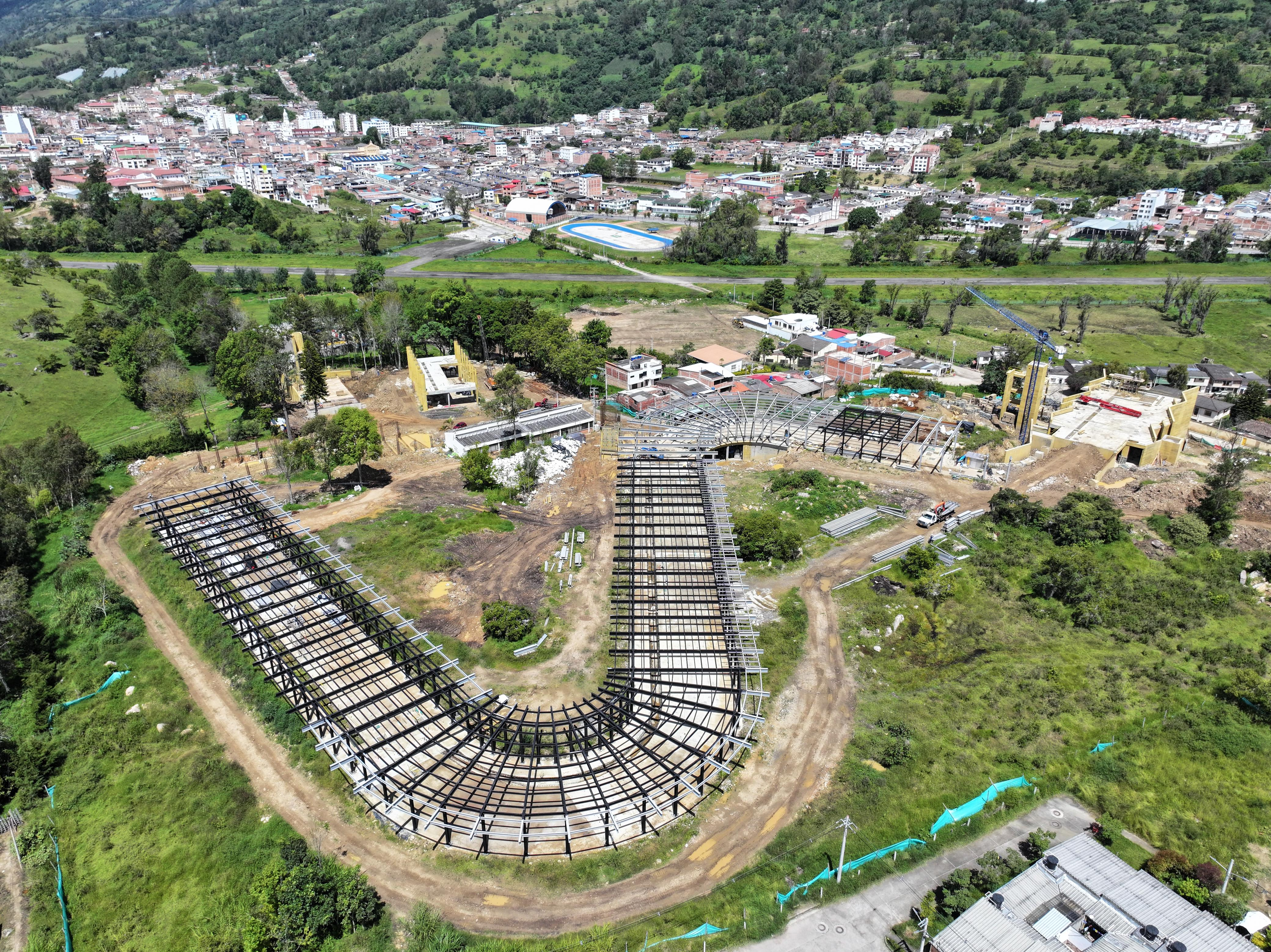 Imagen aérea sobre el Parque Universidad de la Sede UIS Málaga