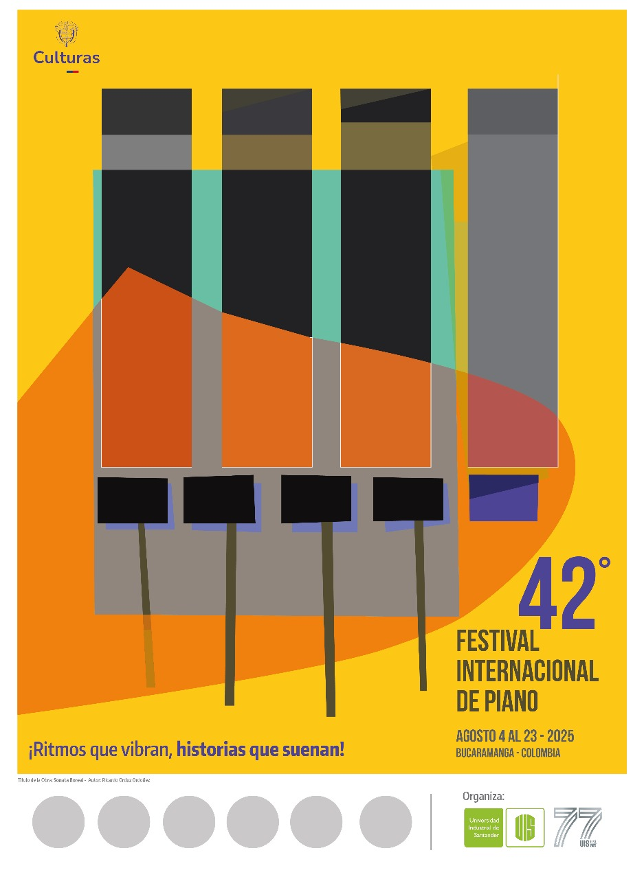 Flyer de la edición 42 del Festival de Piano UIS