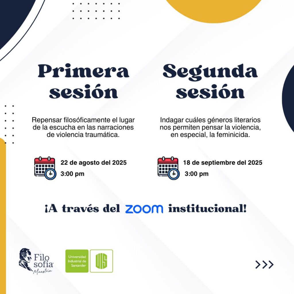Pieza gráfica informativa sobre las dos sesiones de la Clase abierta 