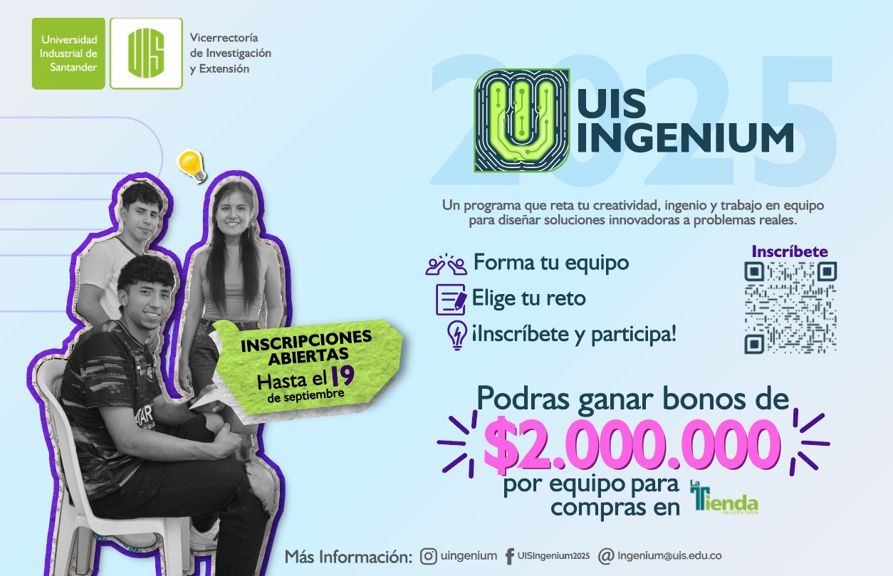 Pieza gráfica competencia UIS INGENIUM 2025