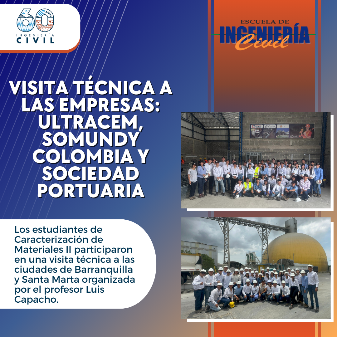 Imagen de la visita técnica de estudiantes de Ingeniería Civil