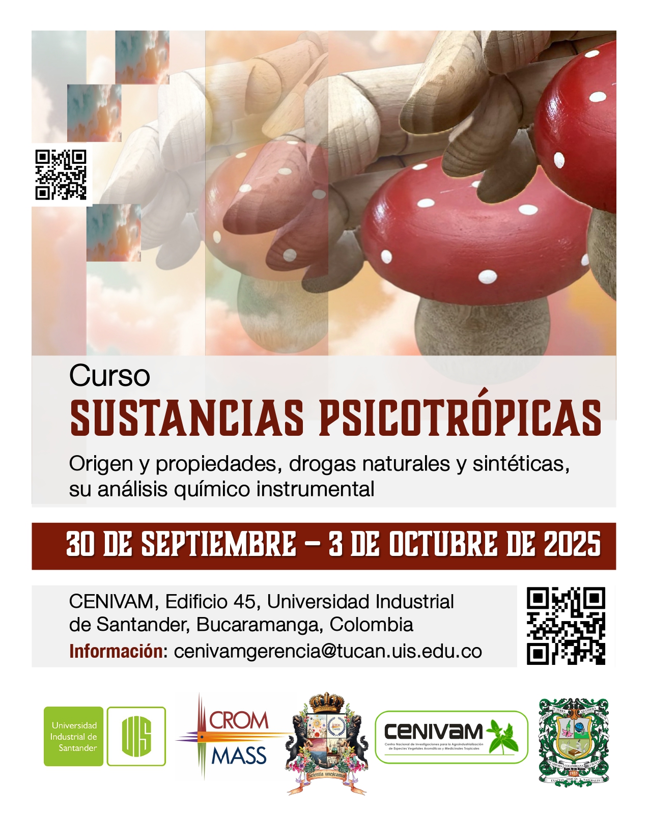 Pieza gráfica del Curso sobre SUSTANCIAS PSICOTRÓPICAS