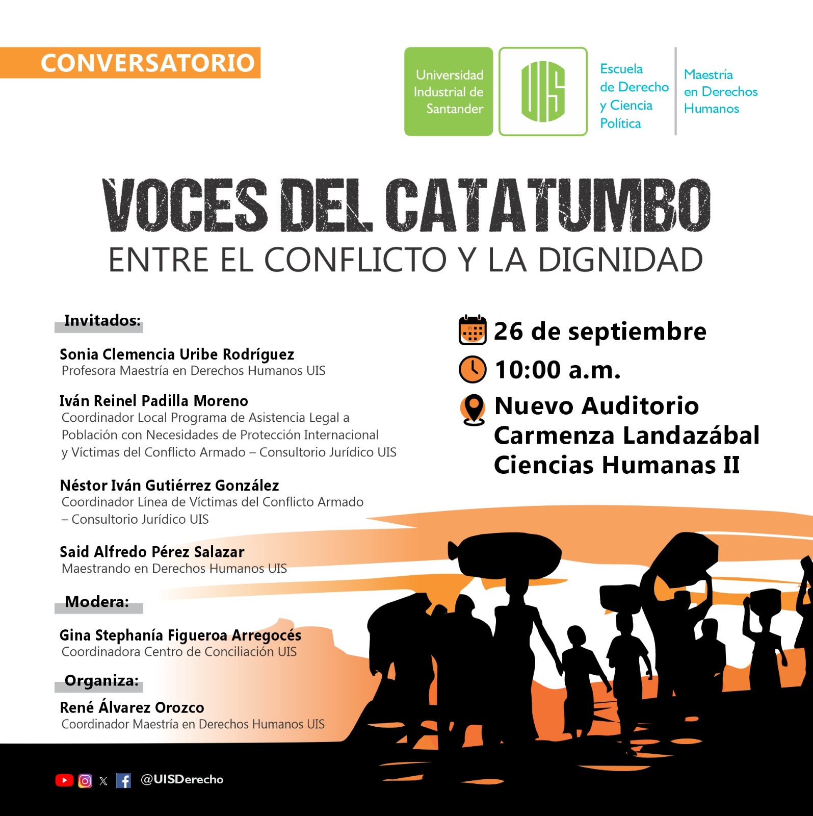 Voces del Catatumbo_flayer del evento