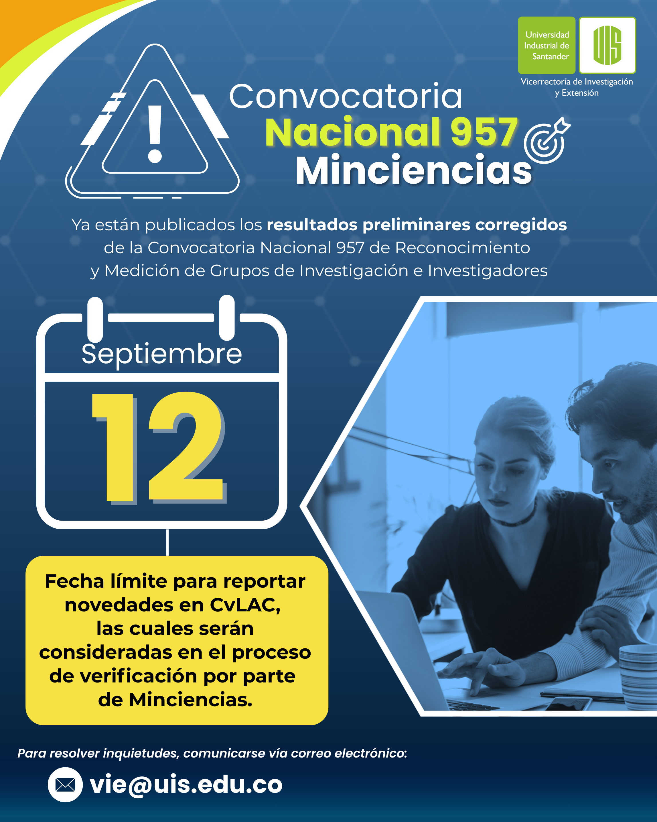 Pieza convocatoria 957 de minciencias