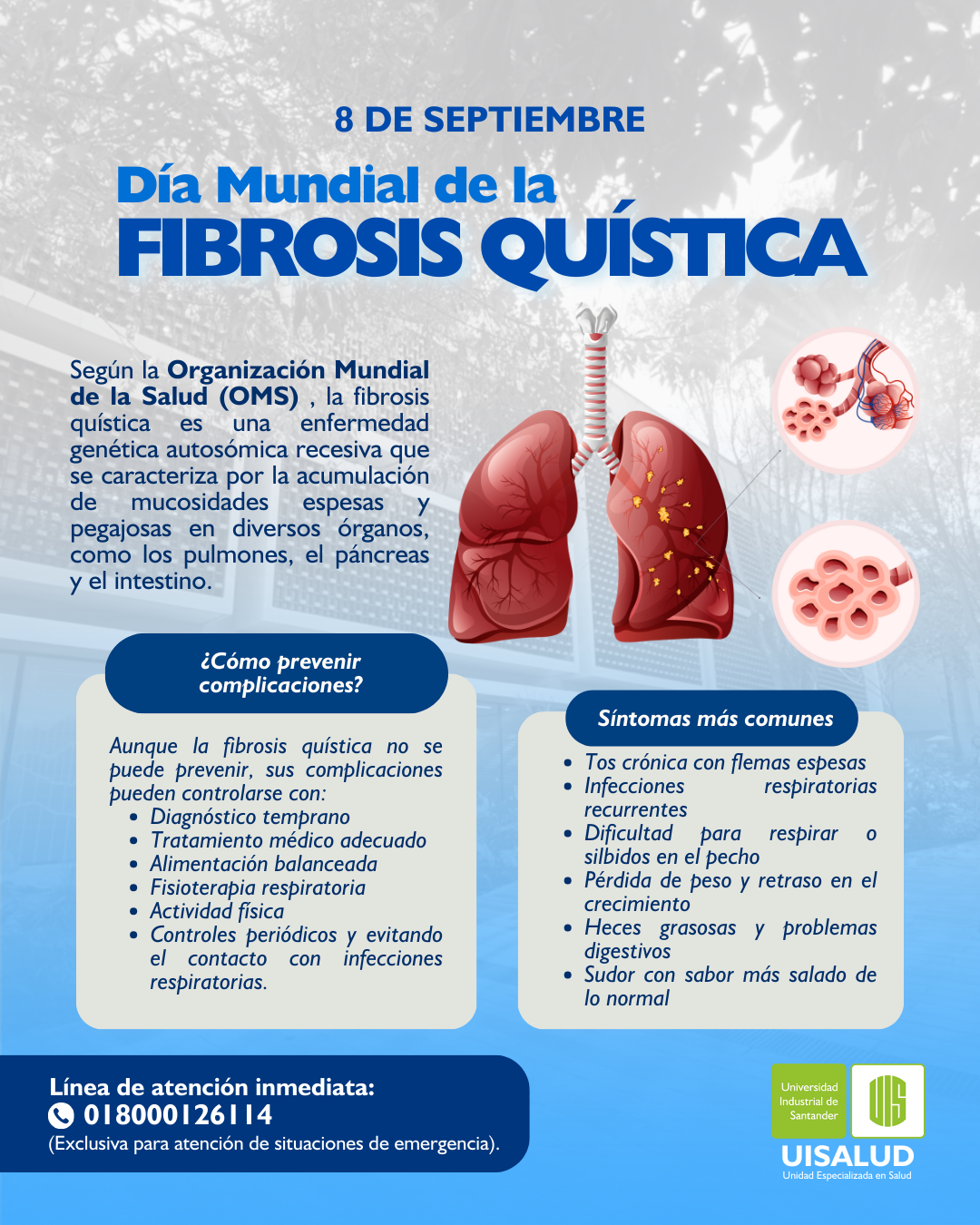 Folleto informativo Día Mundial de la Fibrosis Quística