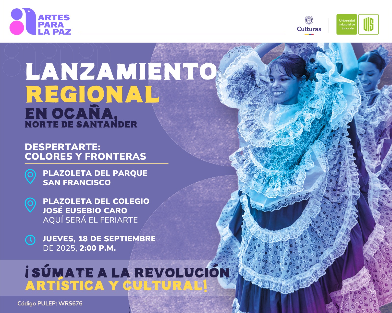 Flayer Artes para la Paz Ocaña
