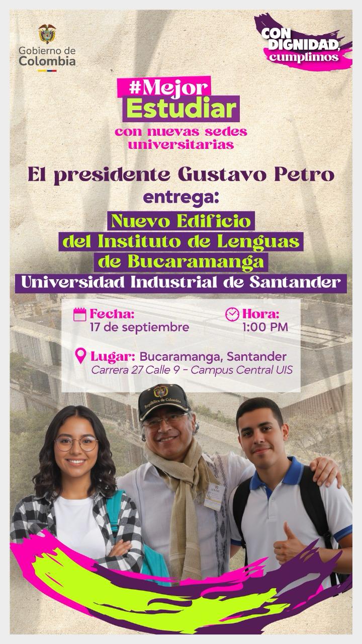 Flayer Presidente Petro_Instituto de Lenguas