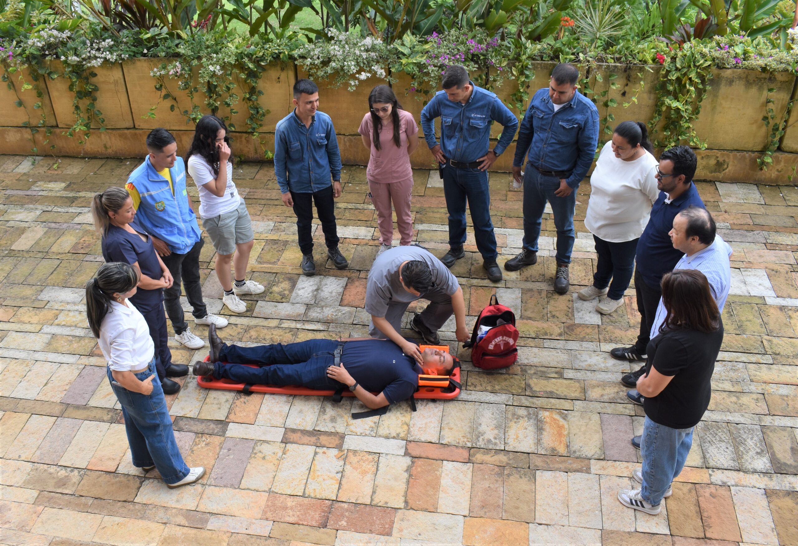 Equipo de brigadistas de la Sede Socorro