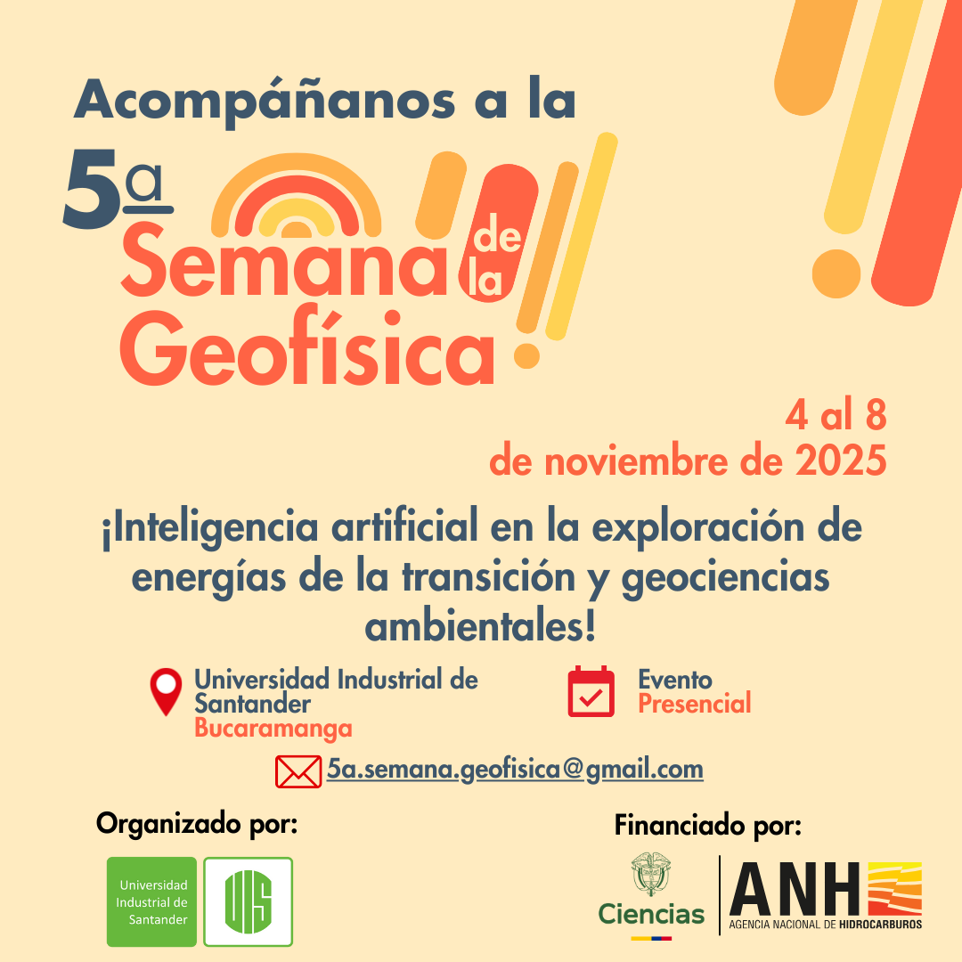 Pieza gráfica Sermana de la Geofísica UIS