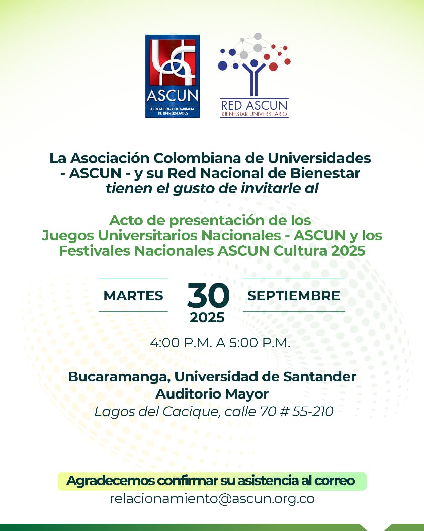 Lanzamiento juegos universitarios ASCUN