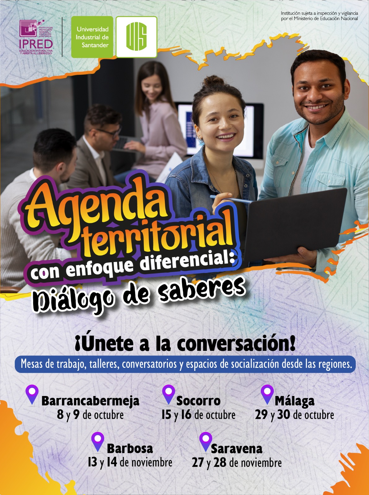 Flayer Agenda Territorial con enfoque diferencial