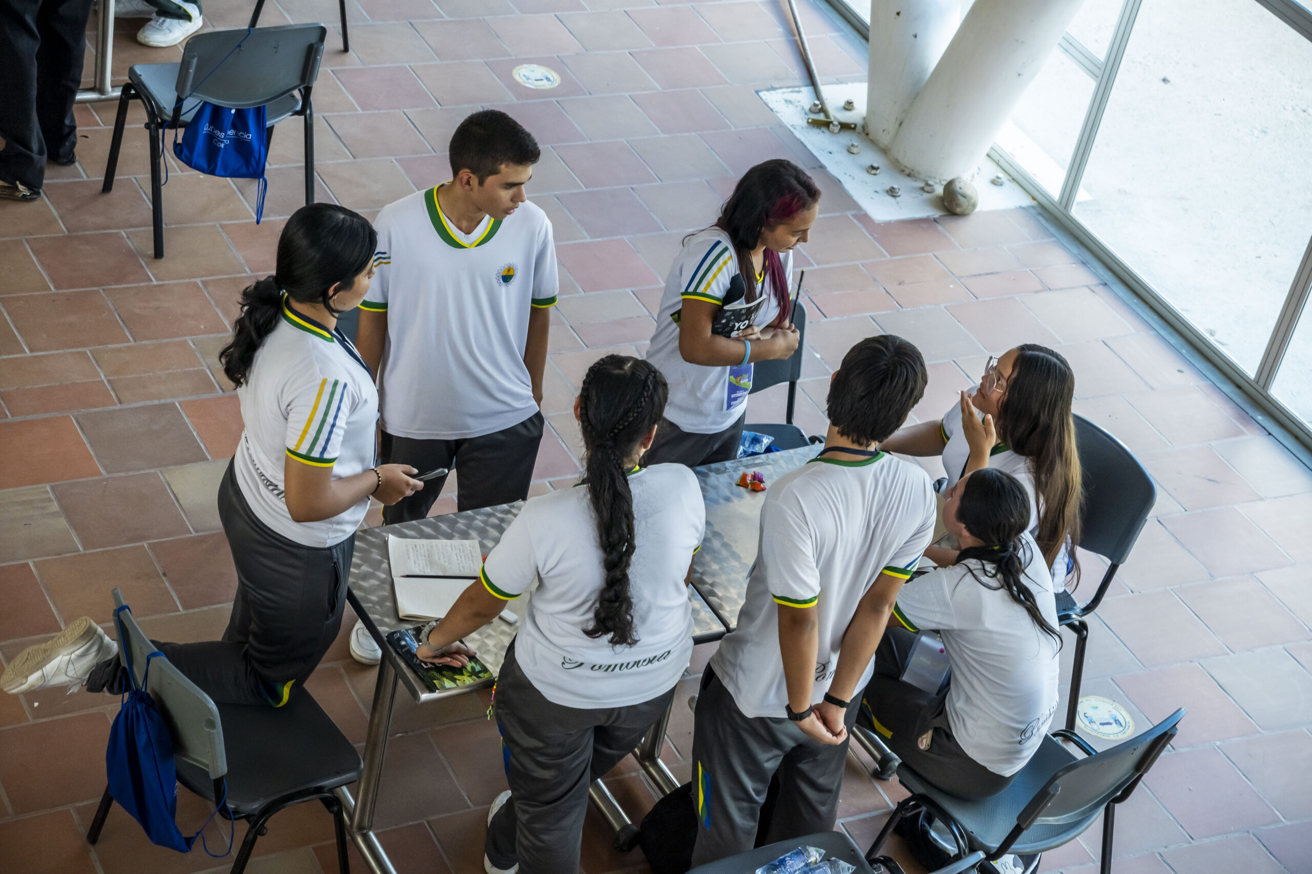Estudiantes de Saravena participantes del Club de Ciencia Colombia