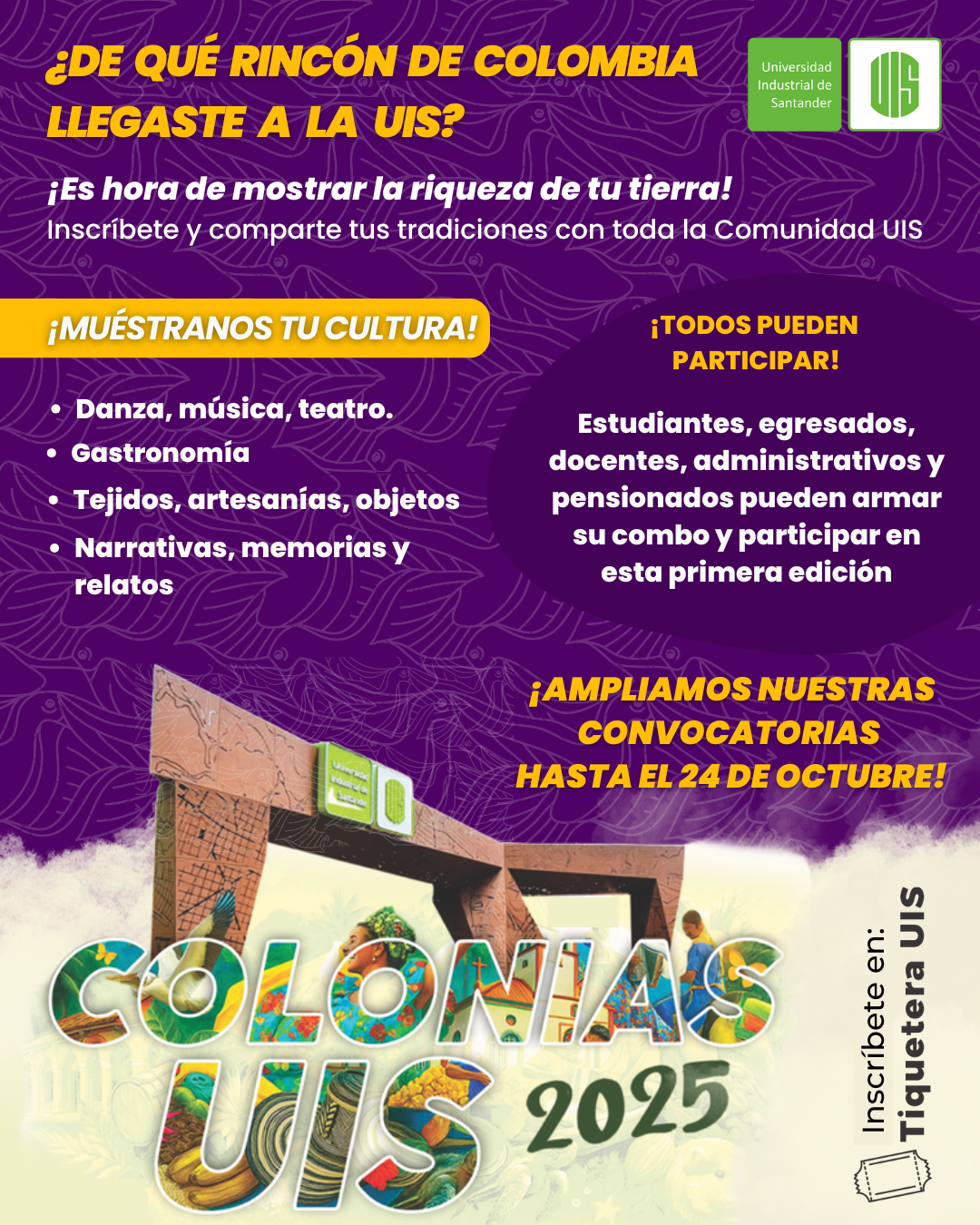 Pieza gráfica Festival de Colonias