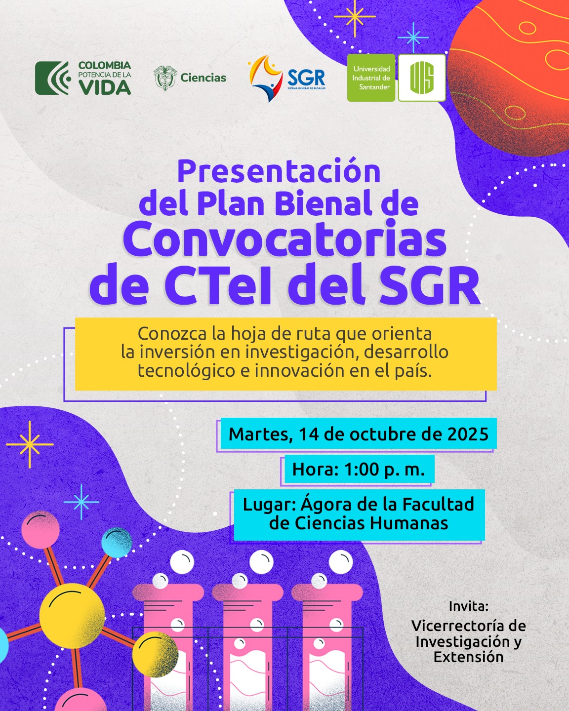 Pieza gráfica presentación Plan Bienas del Sistema General de Regalías