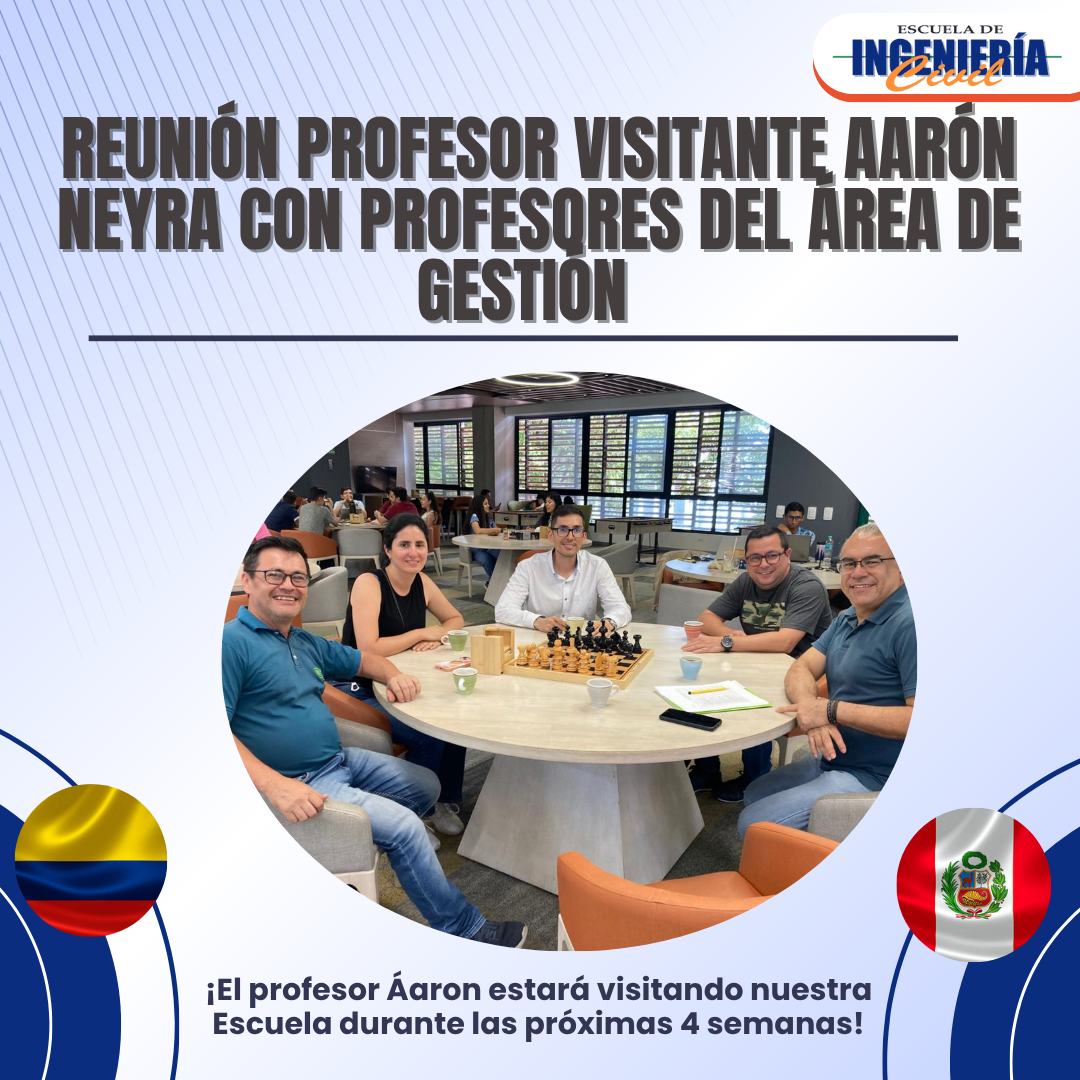 Aarón Neyra comparte encuentro con docentes del área de Gestión