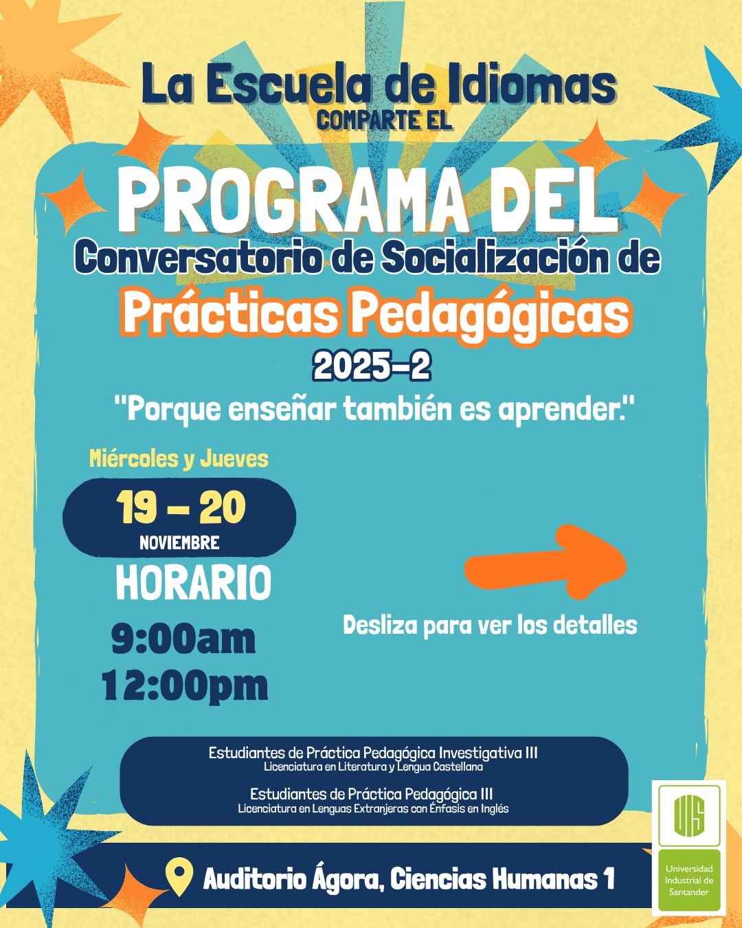 Flayer socialización prácticas