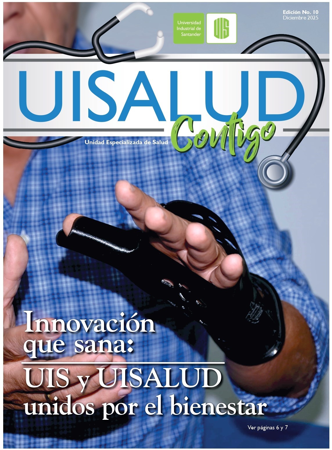 Portada del Boletín Informativo UISALUD Contigo edición No 10