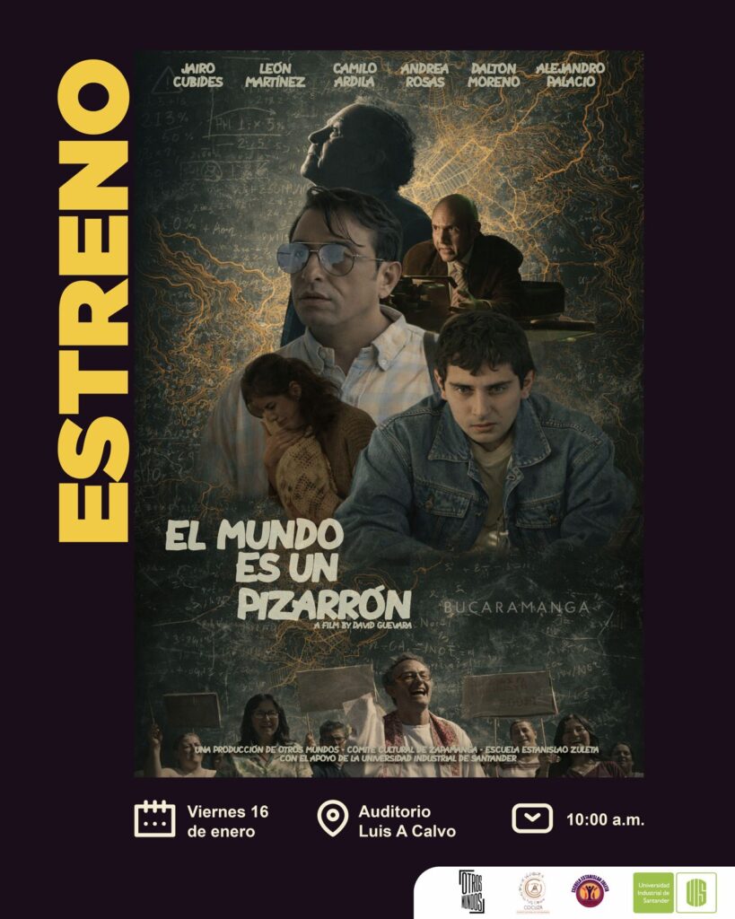Afiche de cortometraje El mundo es un Pizarron