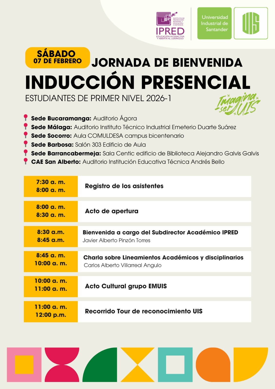 Bienvenida e Inducción Presencial IPRED