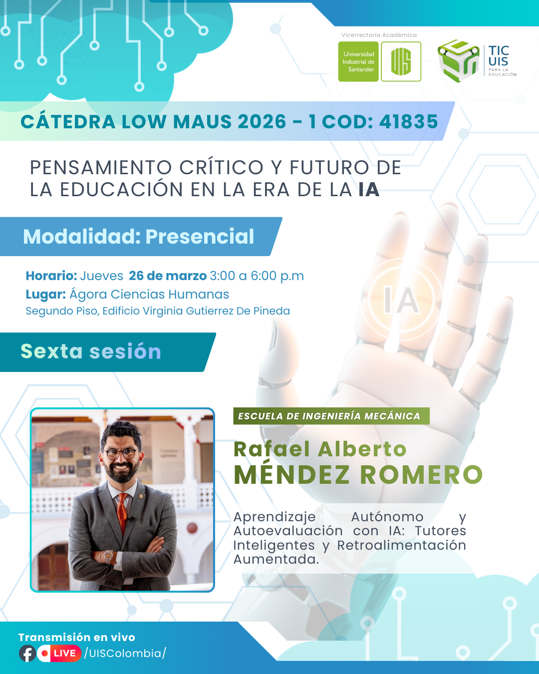 Pieza gráfica de la sesión de Cátedra Low Maus