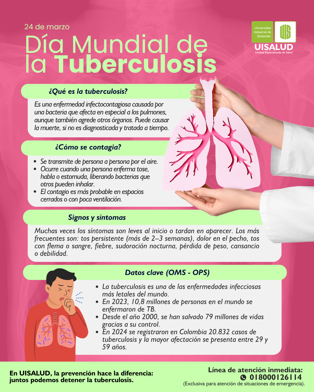 Pieza gráfica del Día Mundial de la Tuberculosis