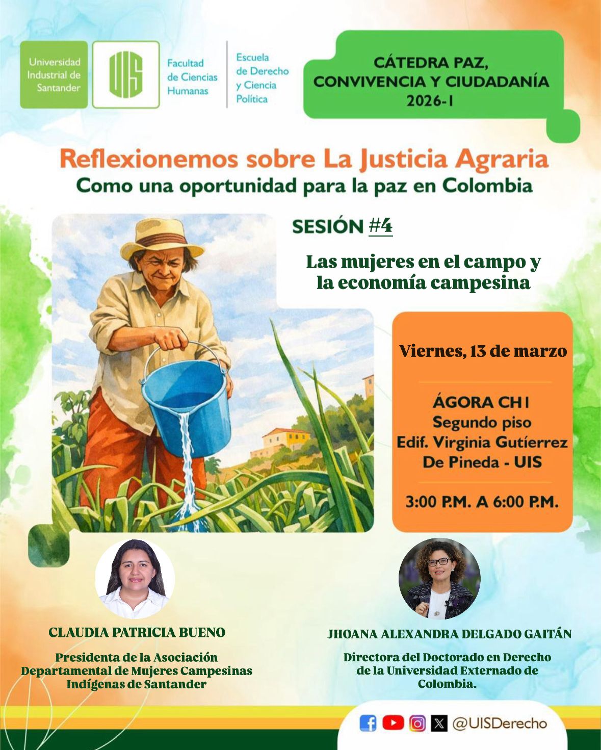 Cátedra de Paz flayer