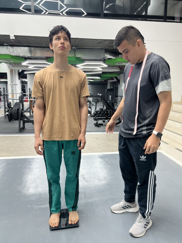 Pesaje de deportista