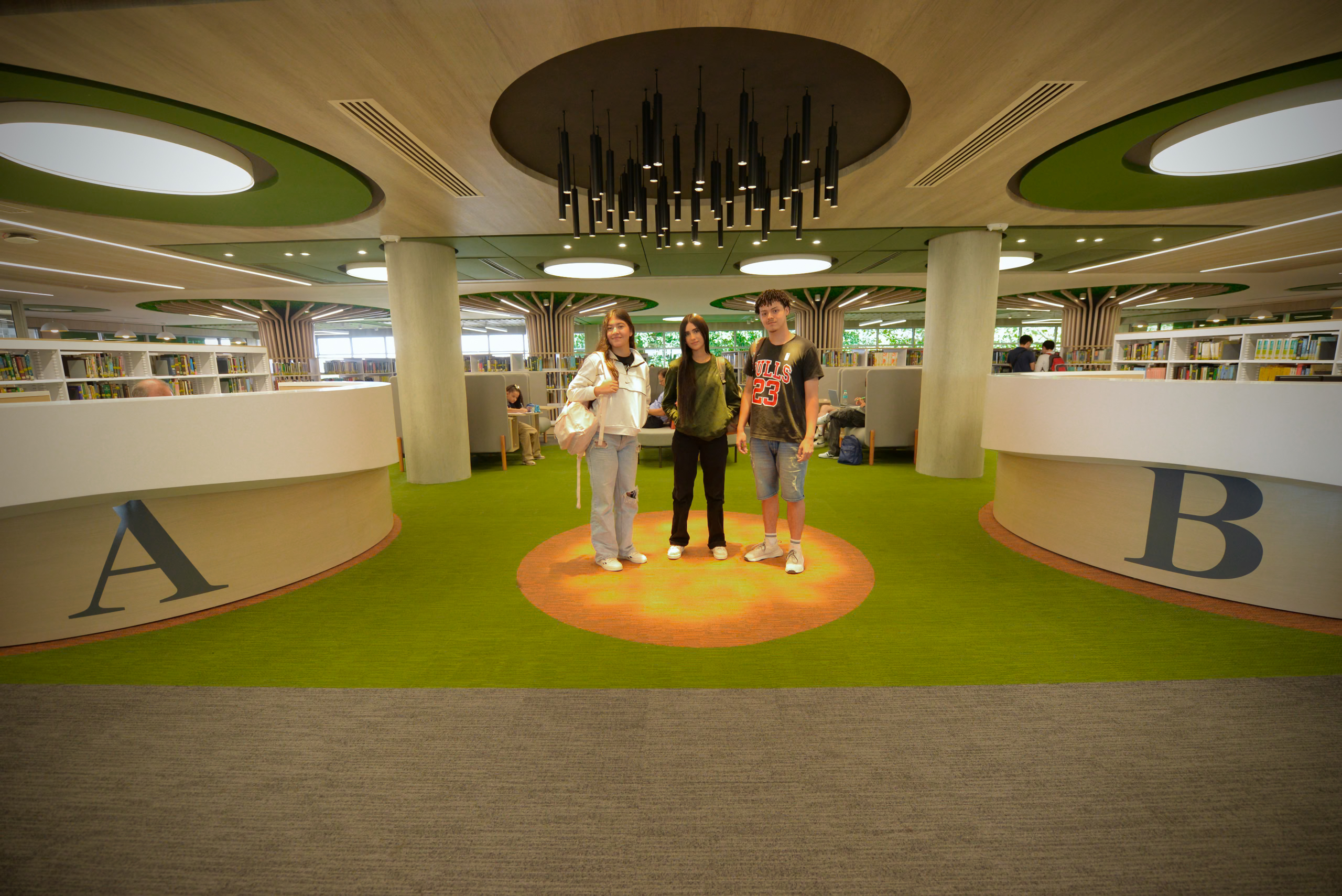 Parte central de la Biblioteca Central UIS