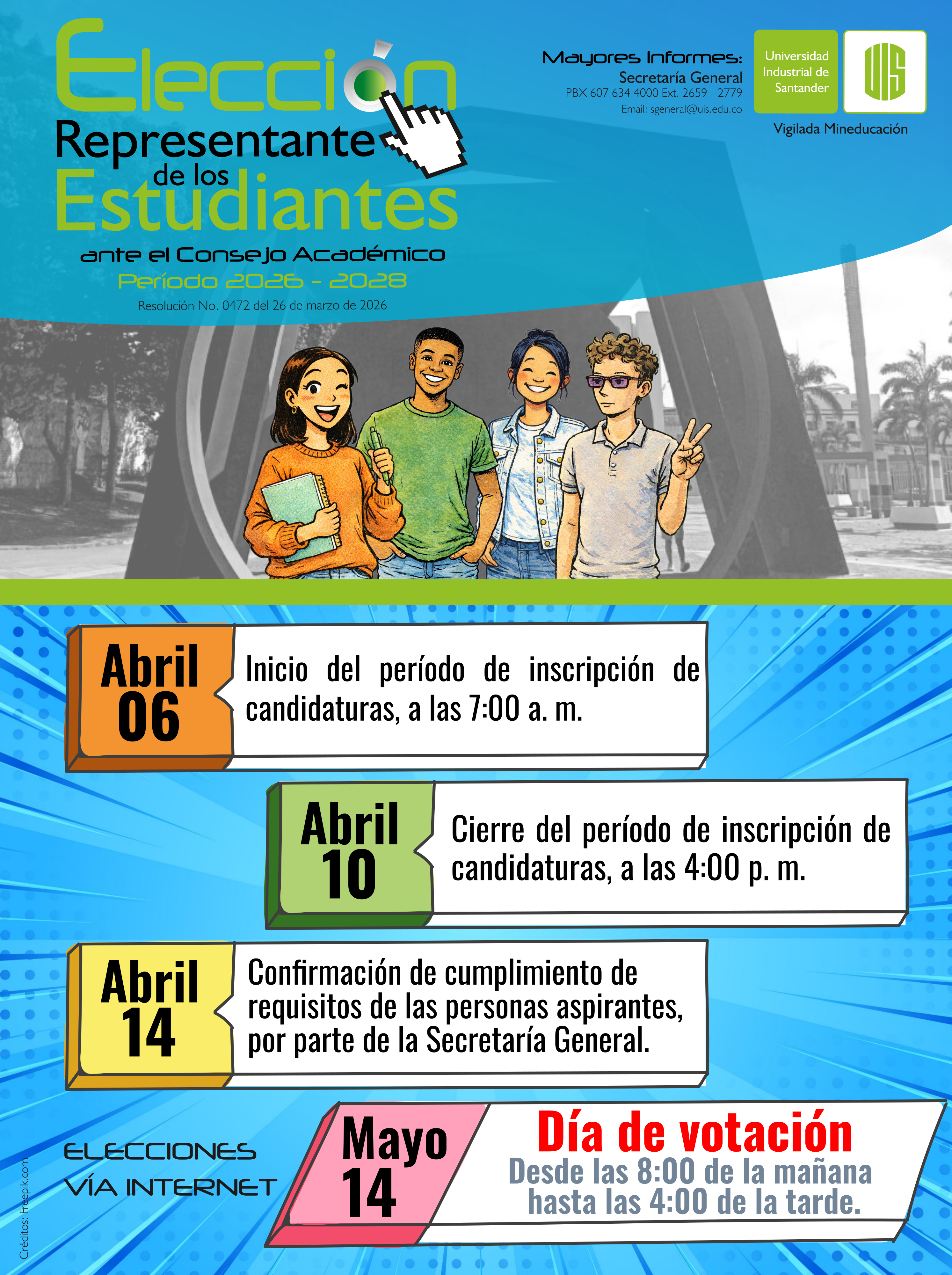 Afiche nuevo proceso de elección representación CA