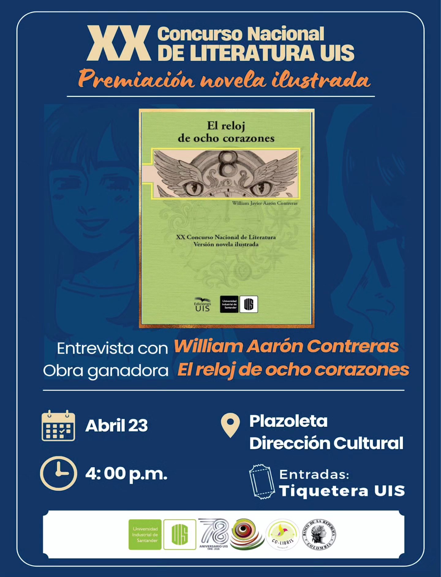 Flyer del Concurso Nacional de Literatura 2026