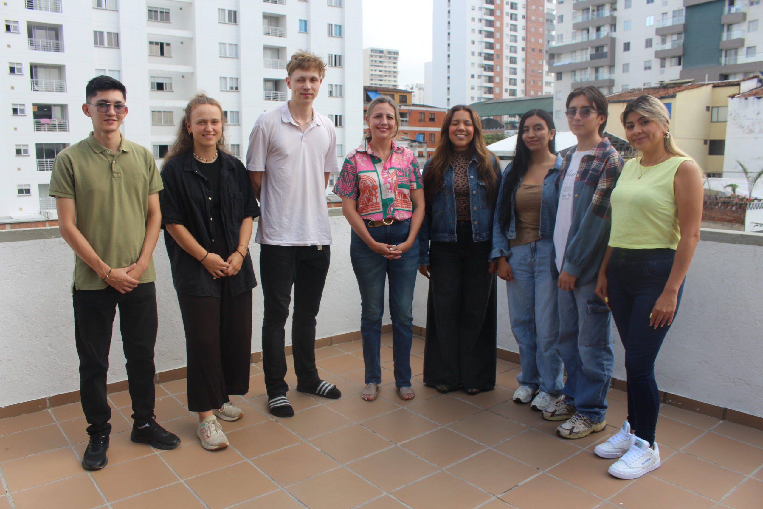 Estudiantes de Intercambio y equipo de Relext UIS.