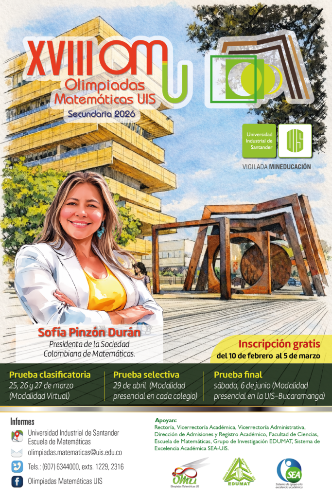 Flyer Olimpiadas Matemáticas UIS