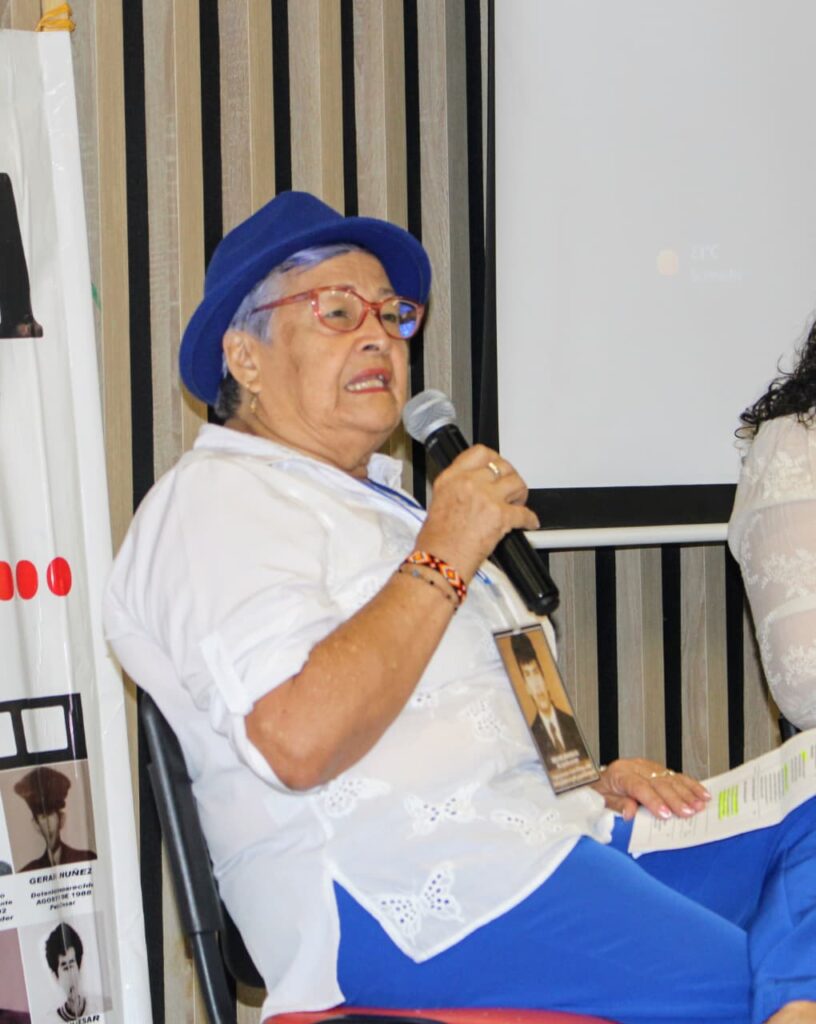 Aura María Díaz Hernández, vicepresidenta de Guardianes de la Memoria.