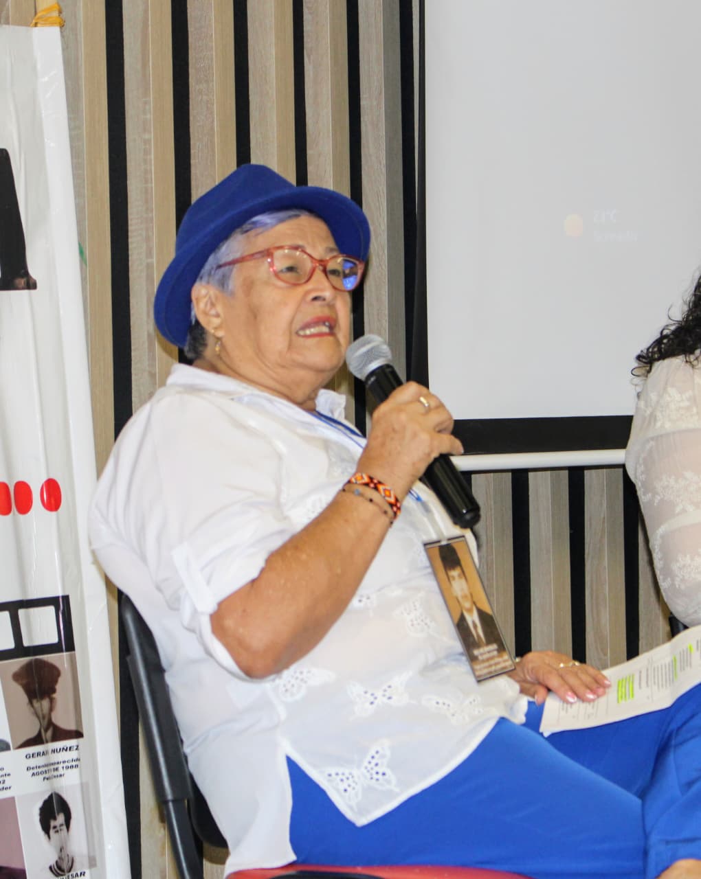 Aura María Díaz Hernández, vicepresidenta de Guardianes de la Memoria.