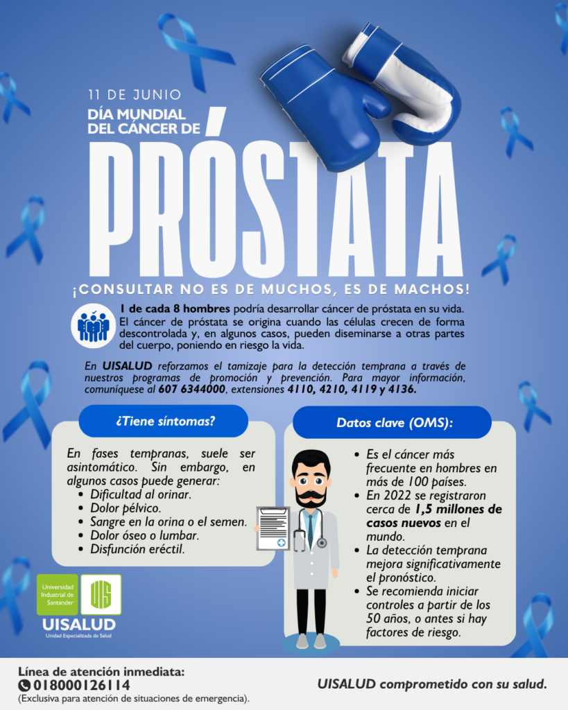 Flyer del Día Mundial del Cáncer de Próstata