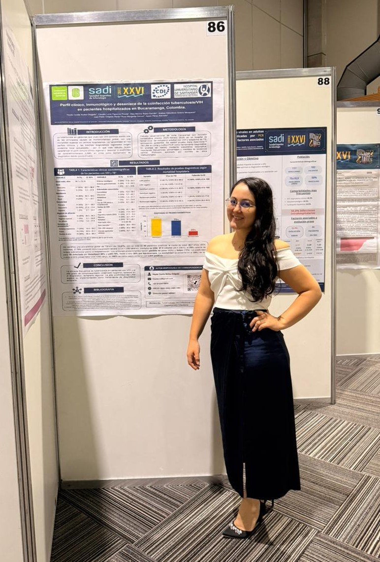 Heyda Núñez, residente de Medicina Interna UIS