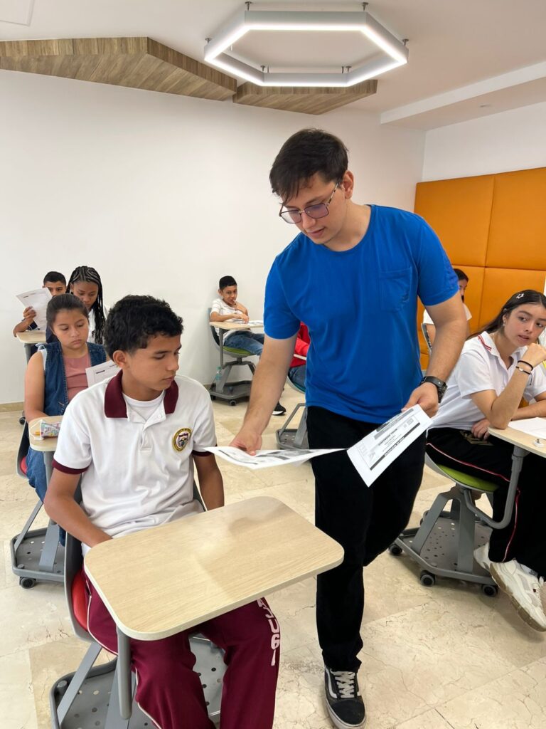 Prueba matemática para estudiantes de colegios