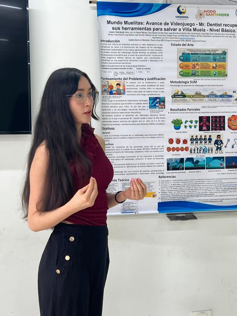 Investigadora presenta su póster